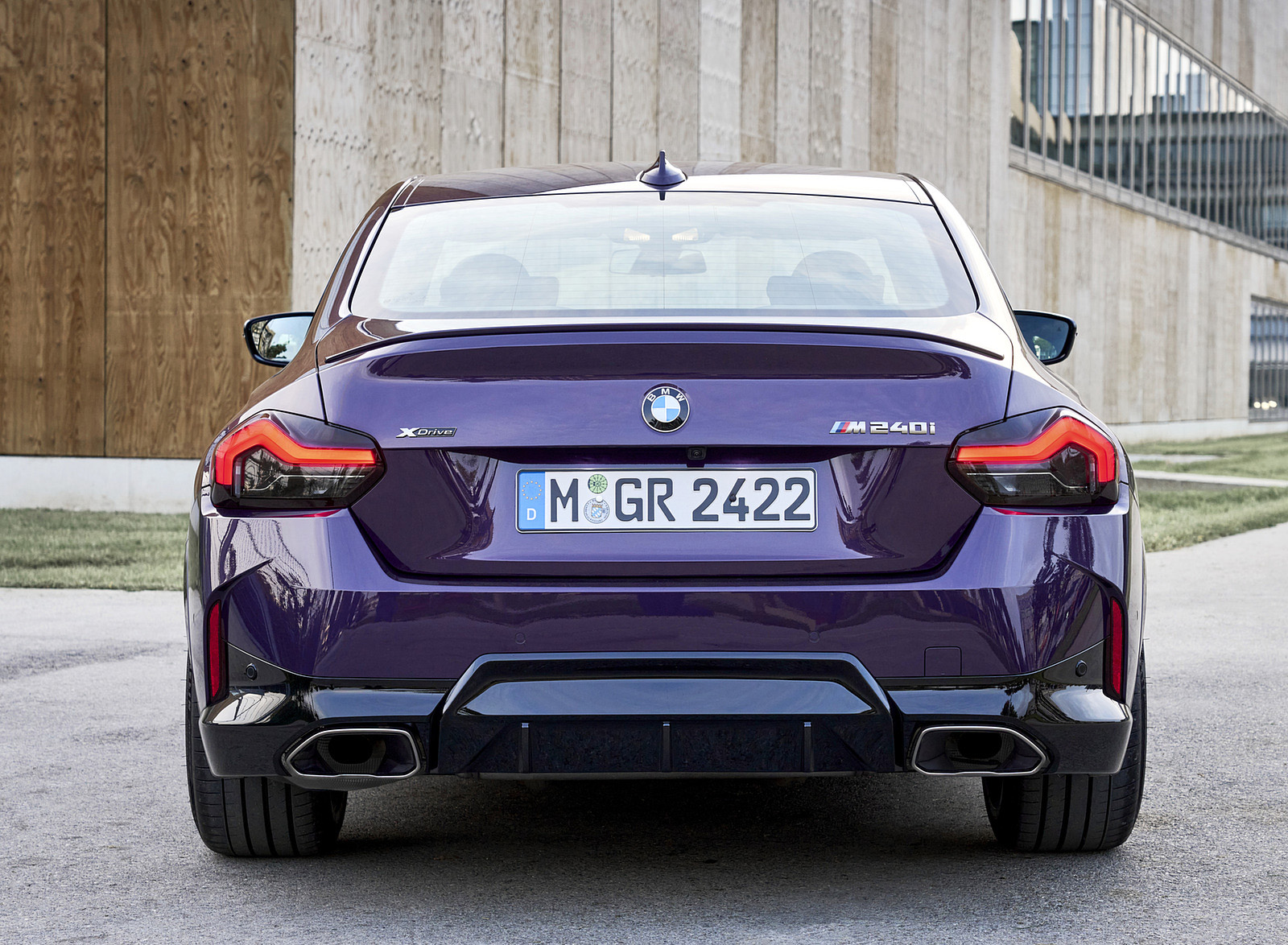 2022 BMW M240i xDrive Coupé (Color: Thundernight Metallic) Rear Wallpapers #136 of 164