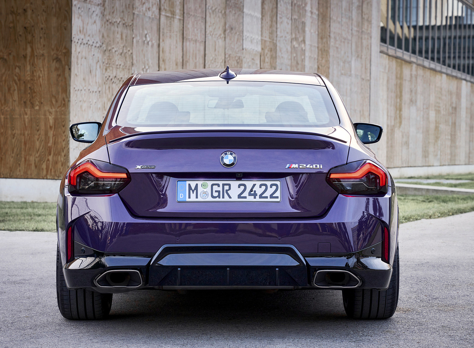 2022 BMW M240i xDrive Coupé (Color: Thundernight Metallic) Rear Wallpapers #137 of 164