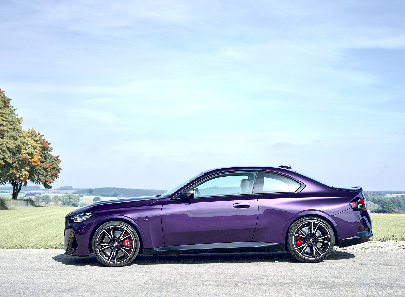 2022 BMW M240i xDrive Coupé (Color: Thundernight Metallic) Side Wallpapers #126 of 164