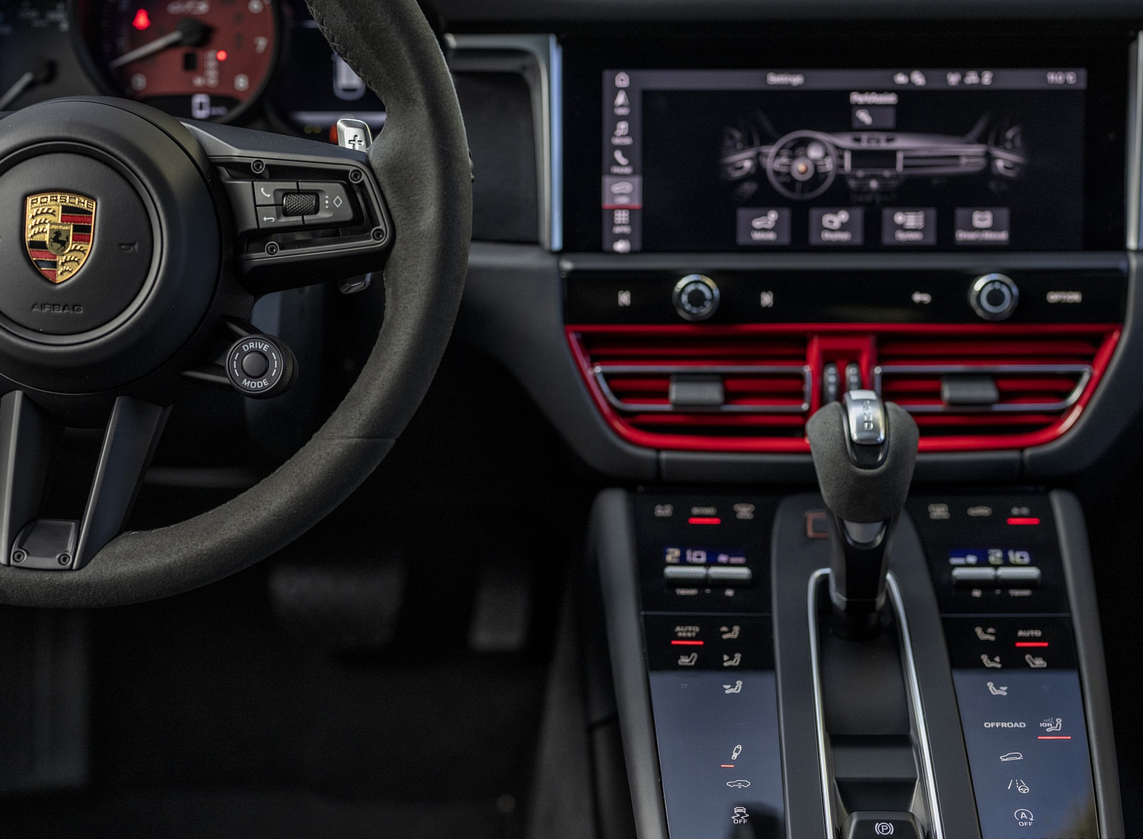 2022 Porsche Macan GTS (Color: Carmine Red) Central Console Wallpapers #221 of 229