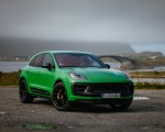 2022 Porsche Macan GTS with Sport package (Color: Python Green) Front Three-Quarter Wallpapers 150x120