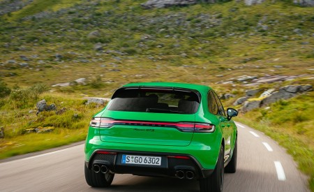 2022 Porsche Macan GTS with Sport package (Color: Python Green) Rear Wallpapers 450x275 (74)