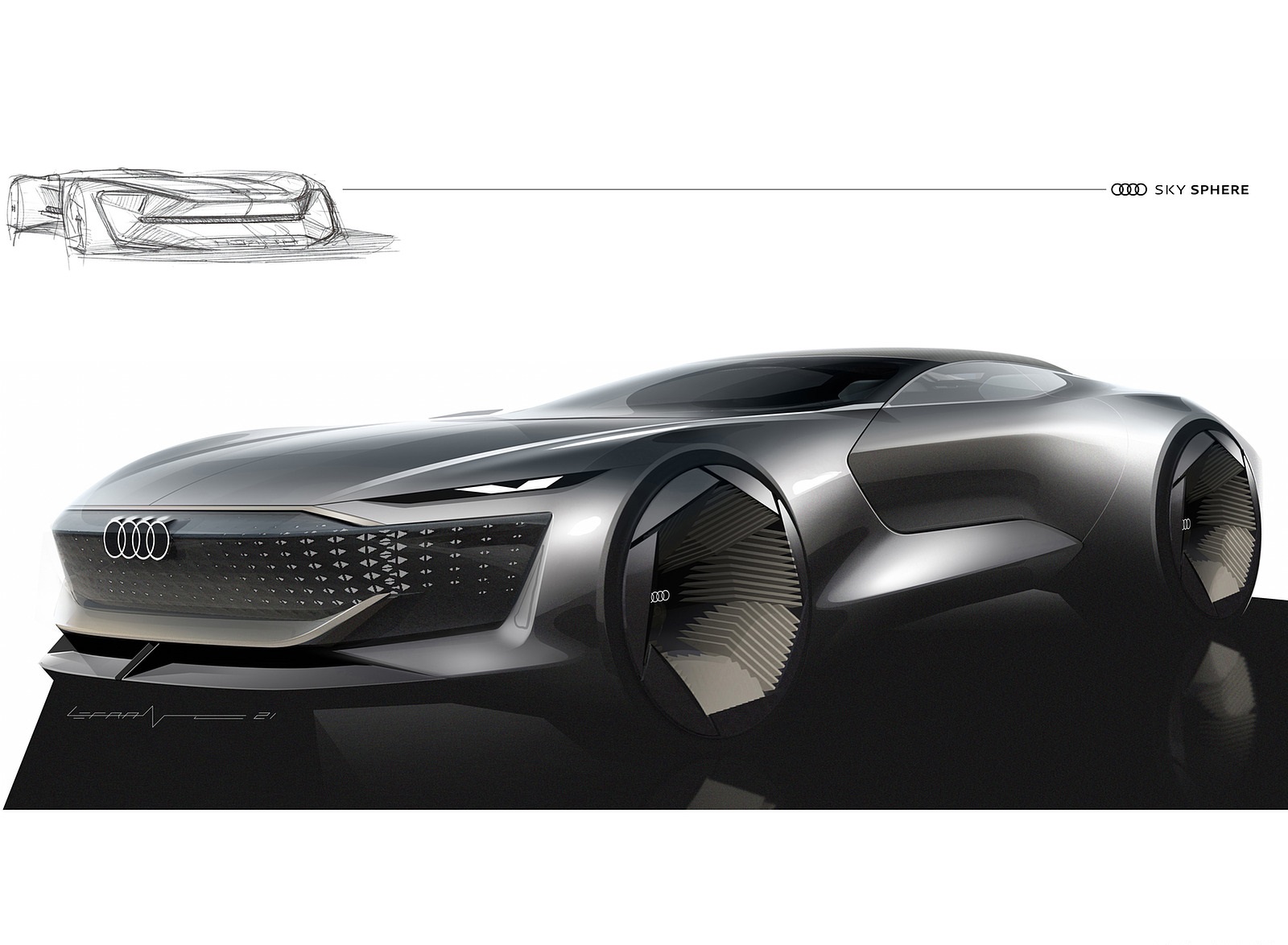 2021 Audi Skysphere Concept Design Sketch Wallpapers #80 of 91