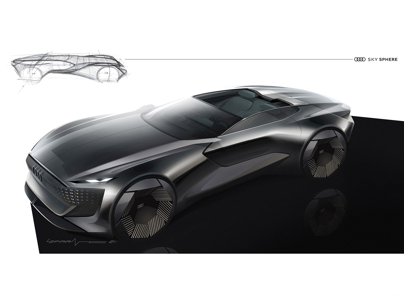 2021 Audi Skysphere Concept Design Sketch Wallpapers #79 of 91