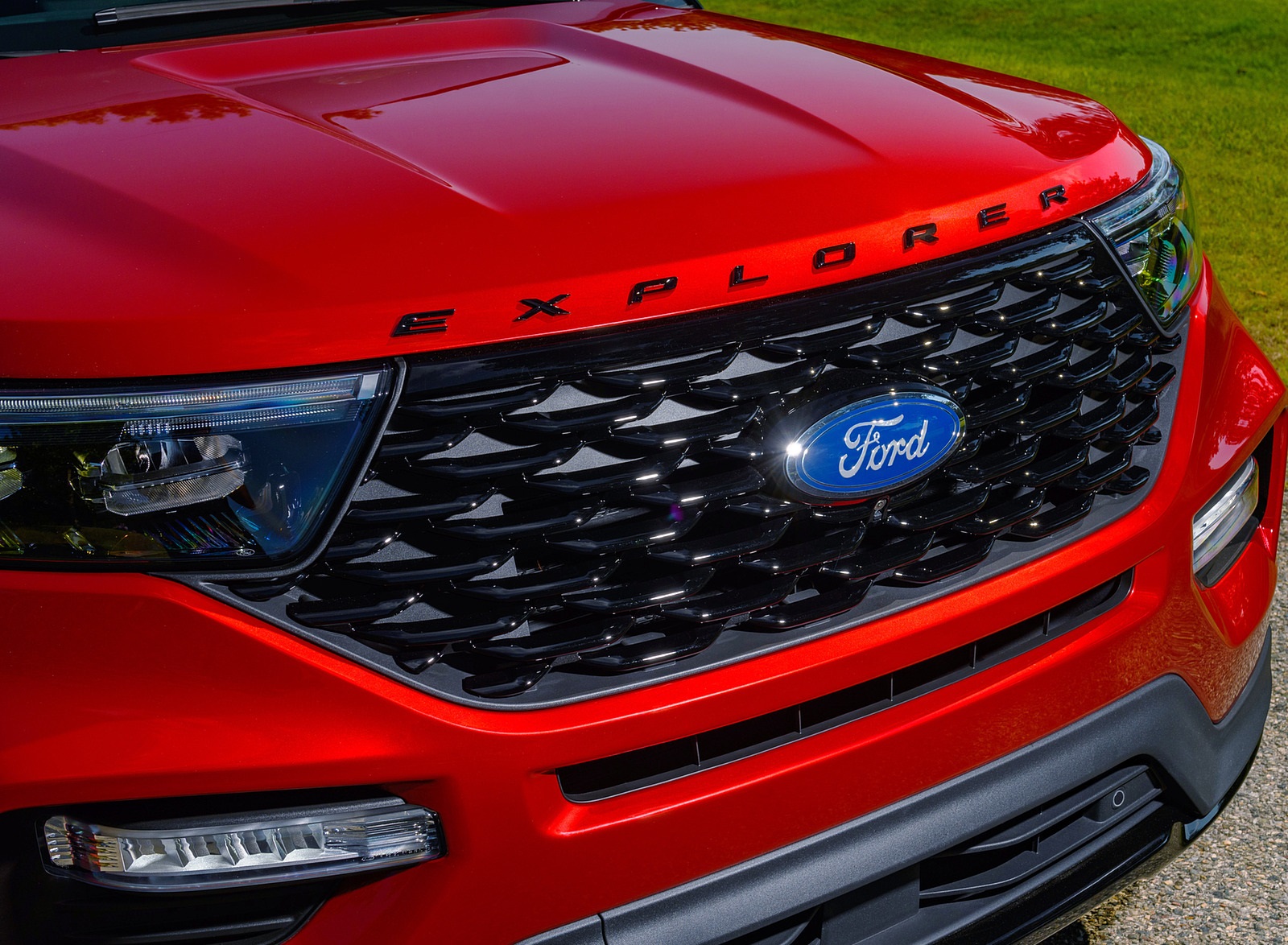 2022 Ford Explorer ST-Line Grille Wallpapers #18 of 30