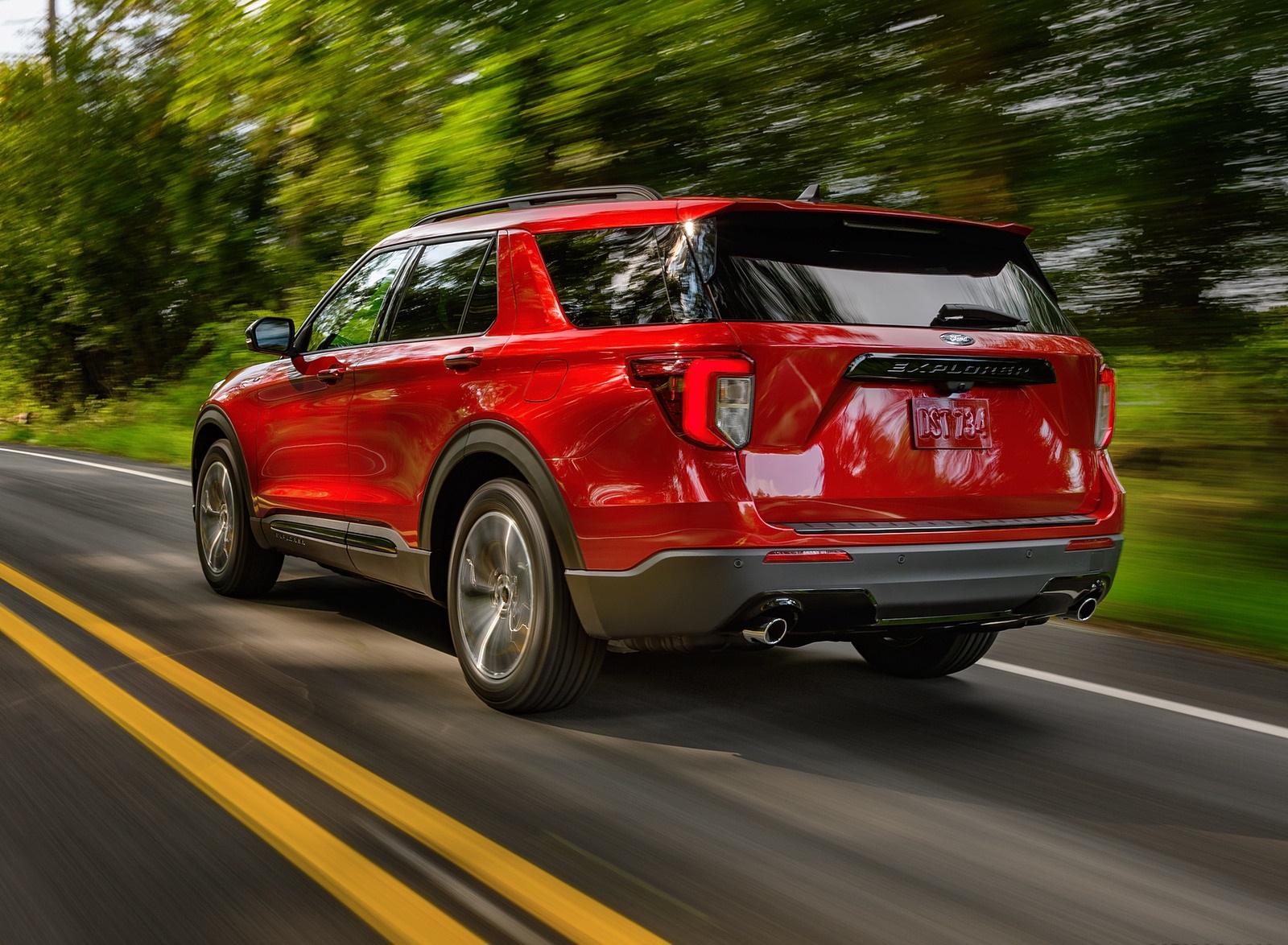 2022 Ford Explorer ST-Line Rear Three-Quarter Wallpapers (3)