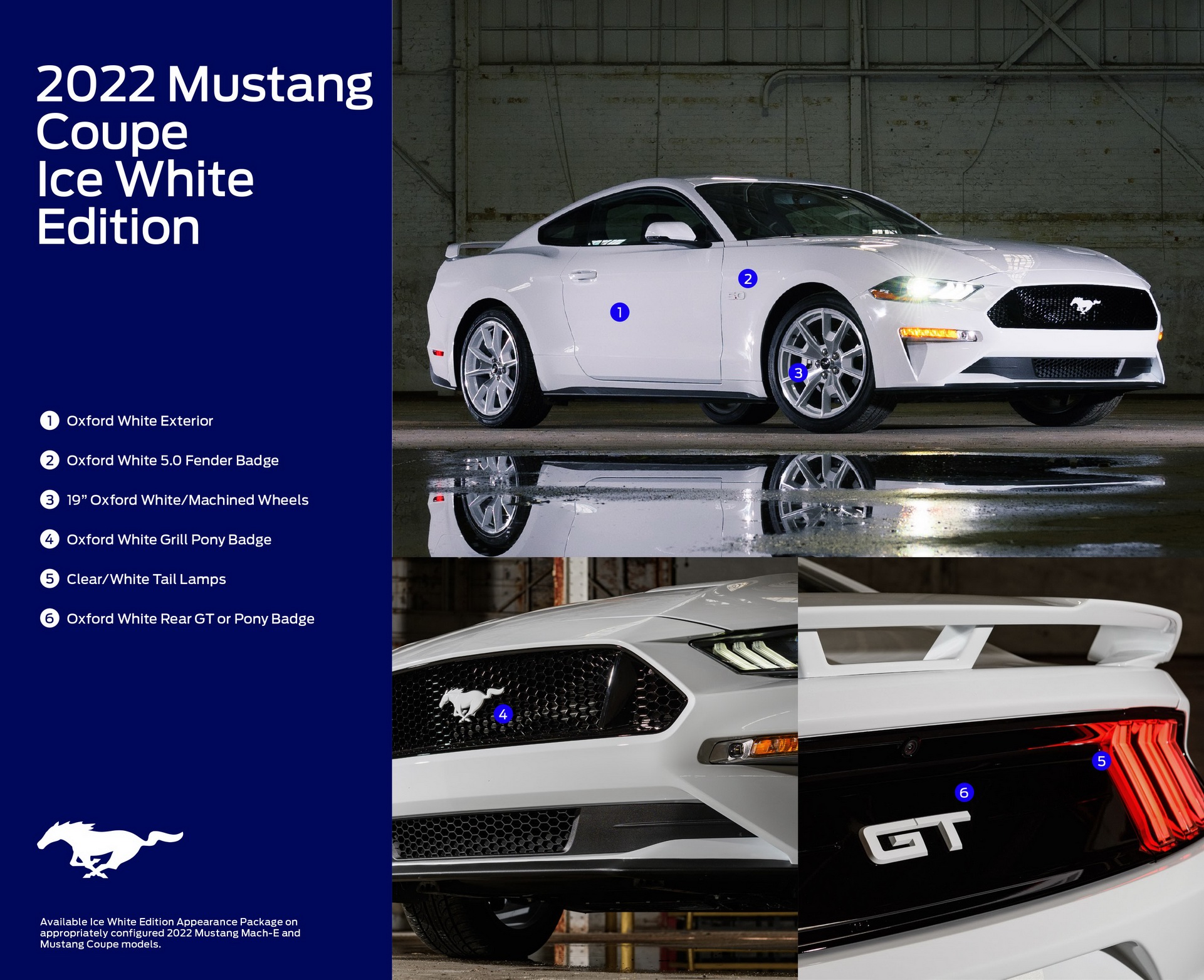2022 Ford Mustang Ice White Appearance Package Technical Drawing Wallpapers #23 of 24