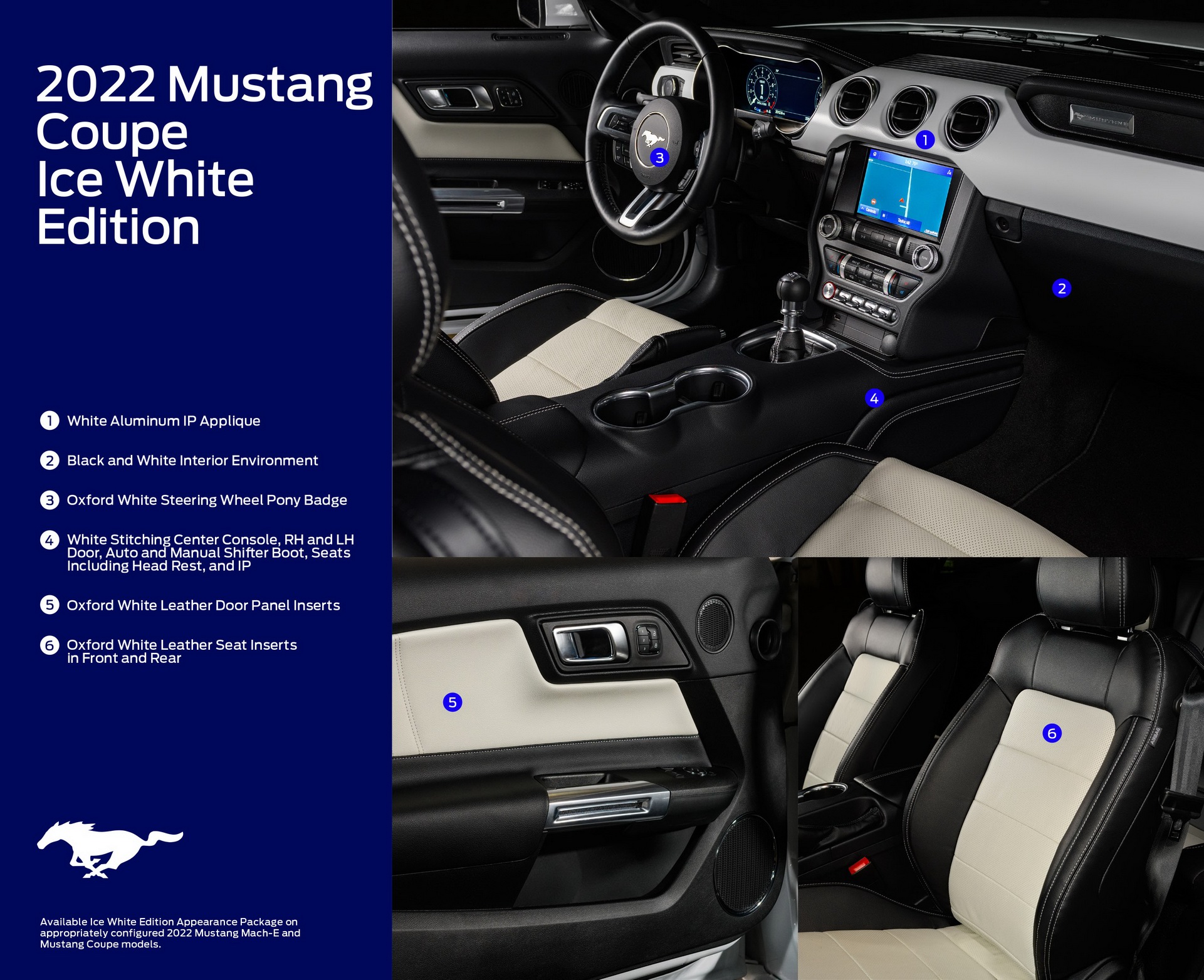 2022 Ford Mustang Ice White Appearance Package Technical Drawing Wallpapers #24 of 24