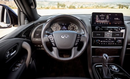 2022 Infiniti QX80 Interior Steering Wheel Wallpapers 450x275 (18)