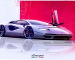 2022 Lamborghini Countach LPI 800-4 Design Sketch Wallpapers 150x120