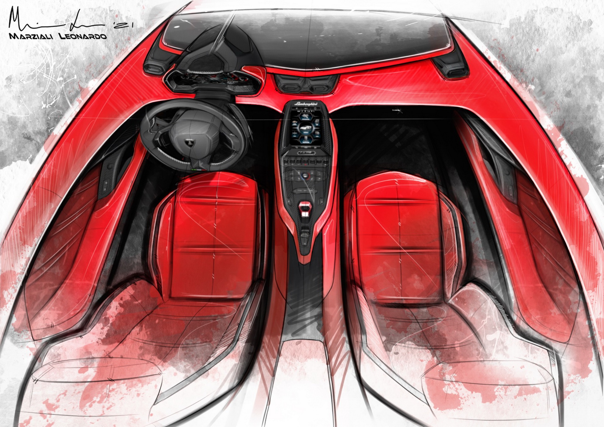 2022 Lamborghini Countach LPI 800-4 Design Sketch Wallpapers #131 of 142