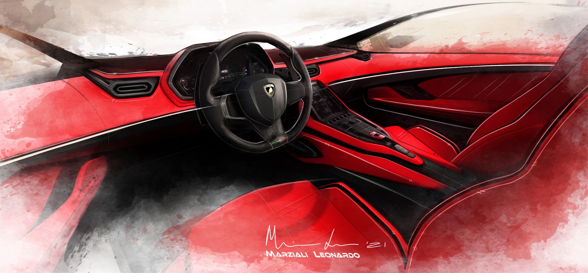 2022 Lamborghini Countach LPI 800-4 Design Sketch Wallpapers #132 of 142