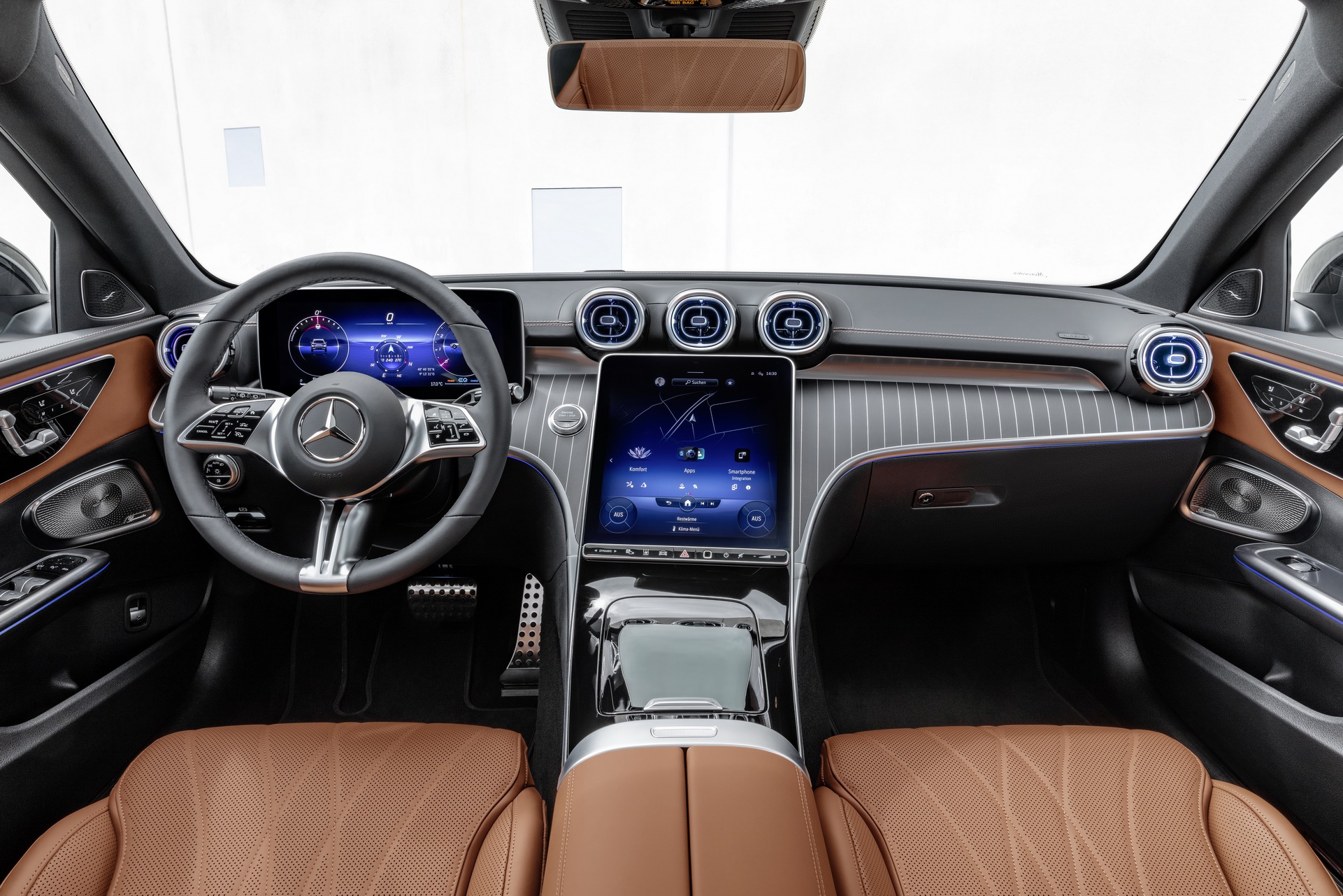 2022 Mercedes-Benz C-Class All-Terrain (Color: Opalite White Bright) Interior Cockpit Wallpapers #31 of 35