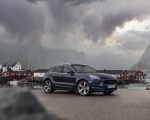 2022 Porsche Macan (Color: Gentian Blue Metallic) Front Three-Quarter Wallpapers 150x120