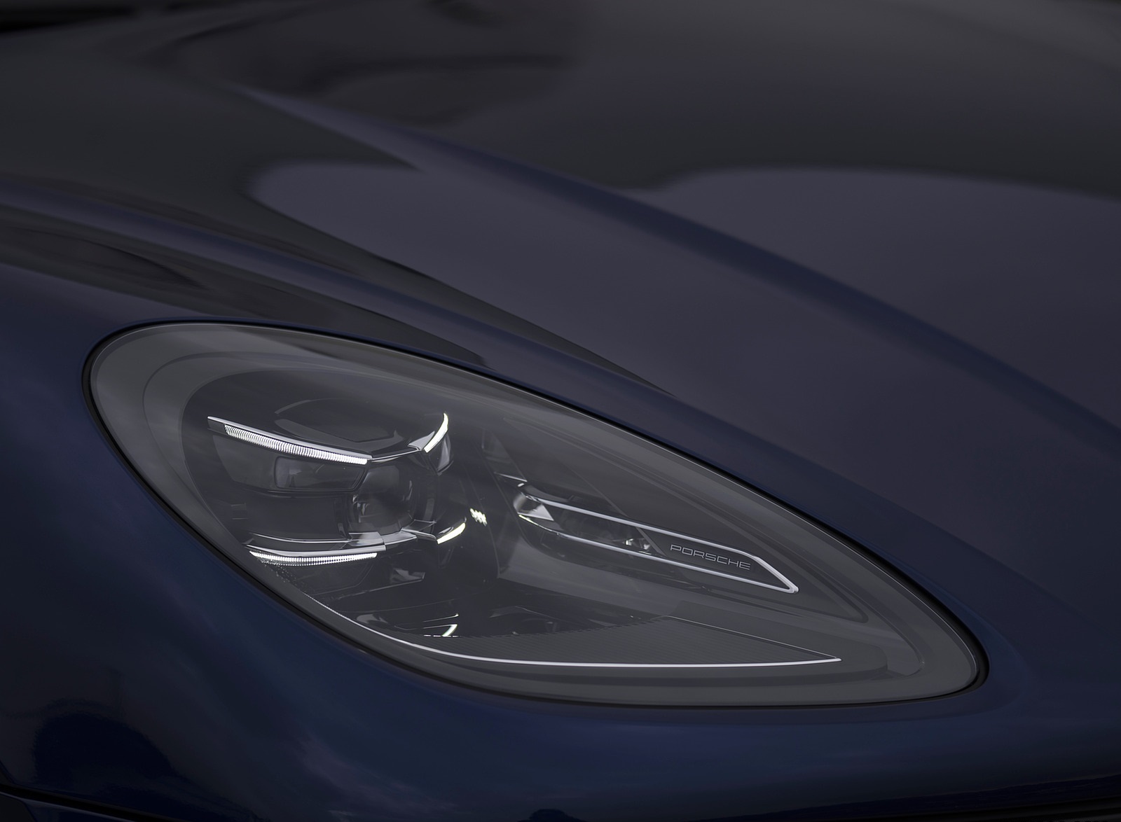 2022 Porsche Macan (Color: Gentian Blue Metallic) Headlight Wallpapers #68 of 120