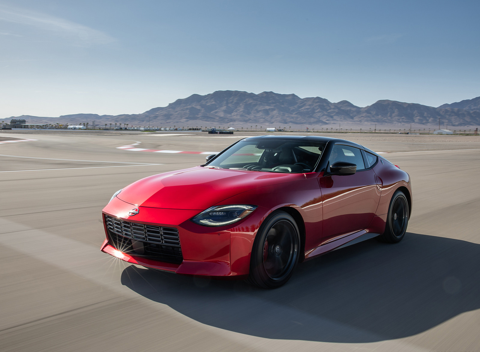 2023 Nissan Z (Color: Passion Red) Front Three-Quarter Wallpapers (1)