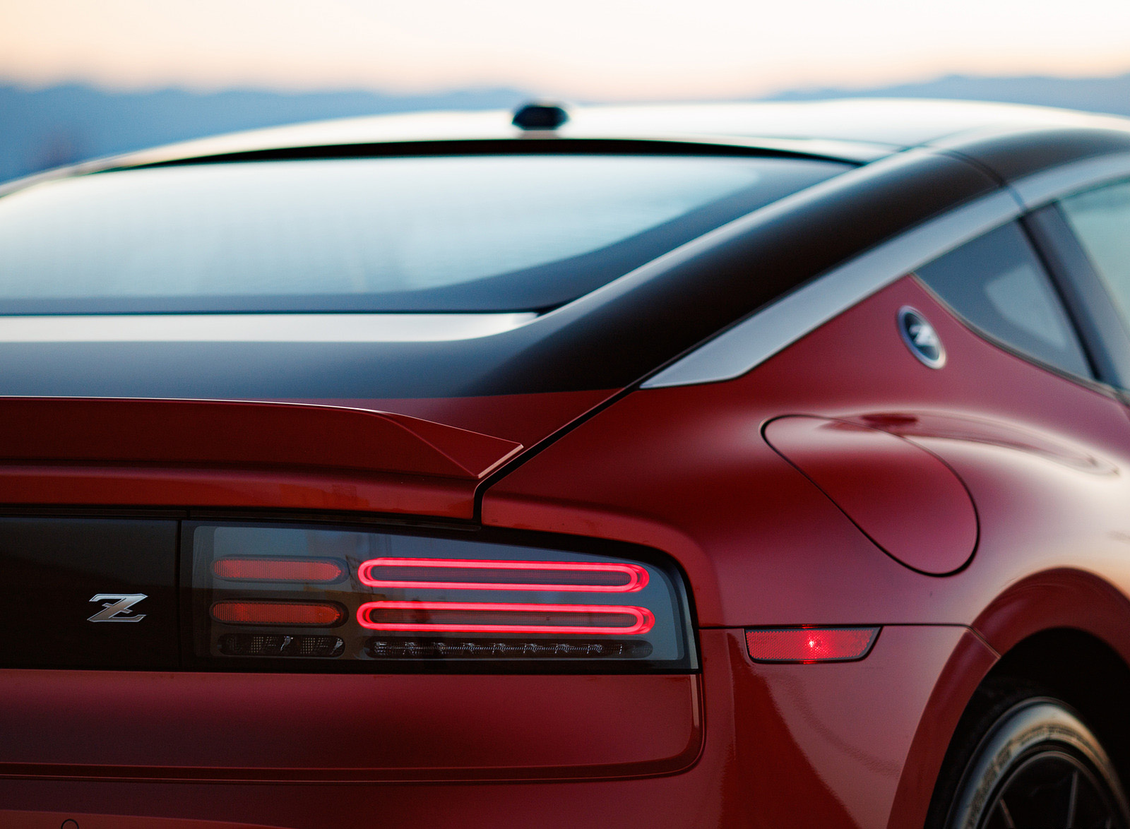 2023 Nissan Z (Color: Passion Red) Tail Light Wallpapers #31 of 108