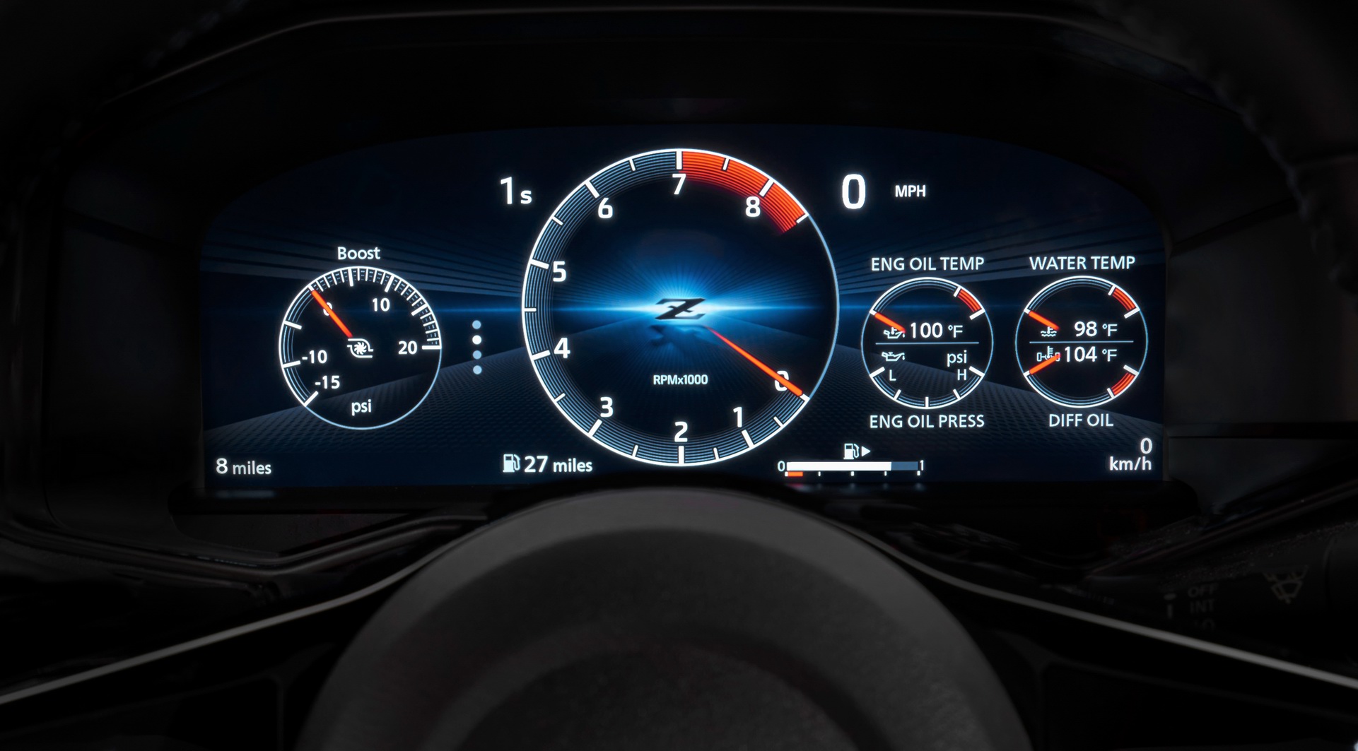 2023 Nissan Z Proto Spec Edition (Color: Ikazuchi Yellow) Digital Instrument Cluster Wallpapers #19 of 38