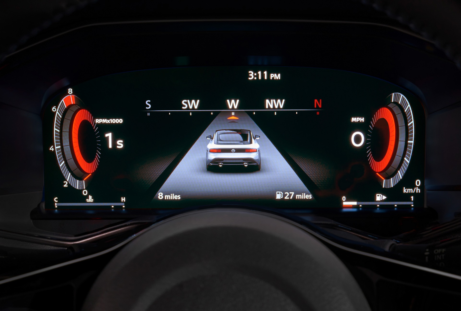 2023 Nissan Z Proto Spec Edition (Color: Ikazuchi Yellow) Digital Instrument Cluster Wallpapers #18 of 38