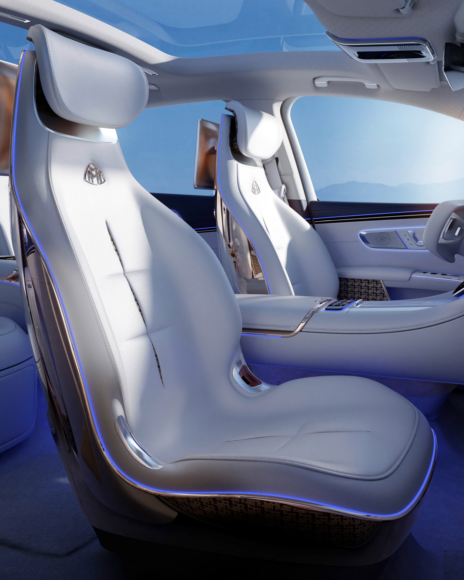 2021 Mercedes-Maybach EQS Concept Interior Front Seats Wallpapers #17 of 29