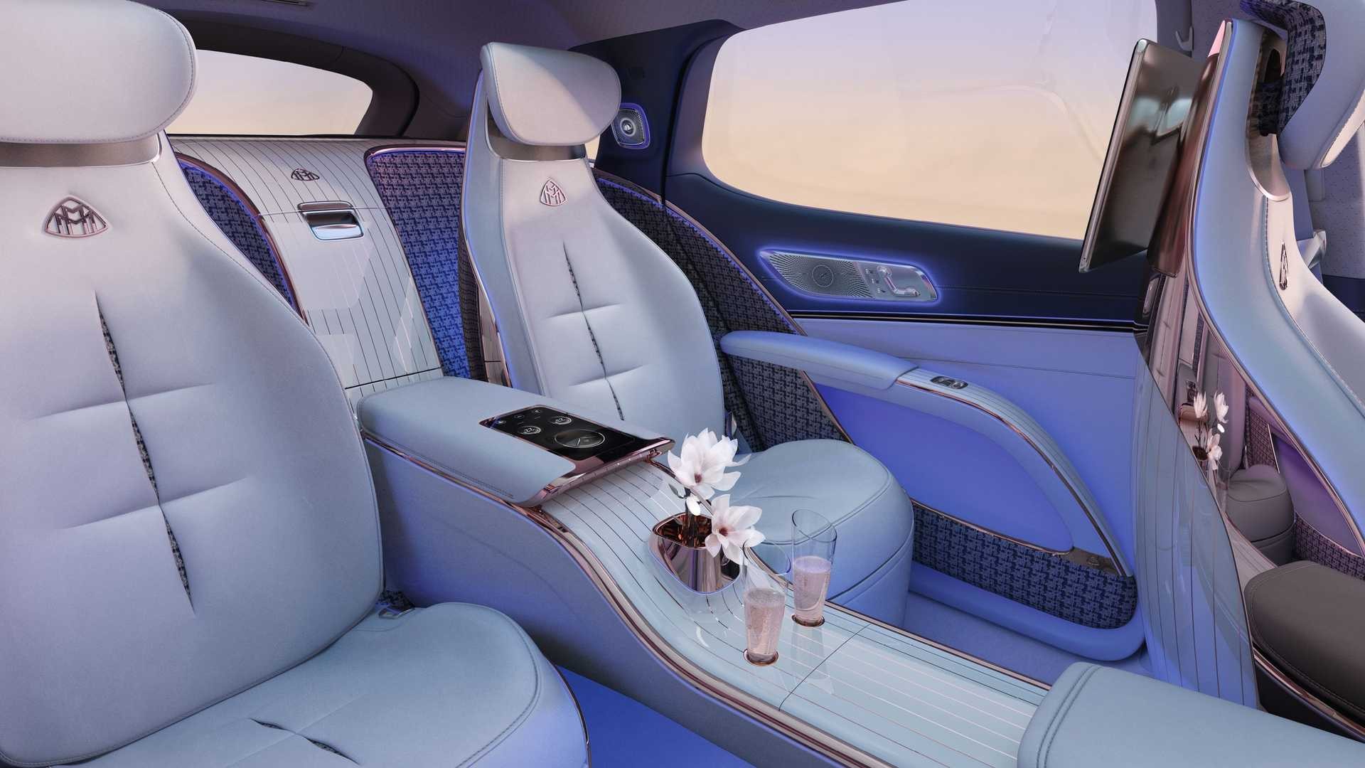 2021 Mercedes-Maybach EQS Concept Interior Rear Seats Wallpapers #15 of 29