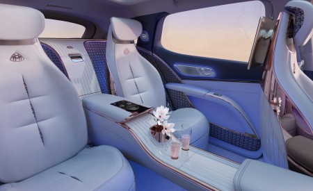 2021 Mercedes-Maybach EQS Concept Interior Rear Seats Wallpapers 450x275 (14)
