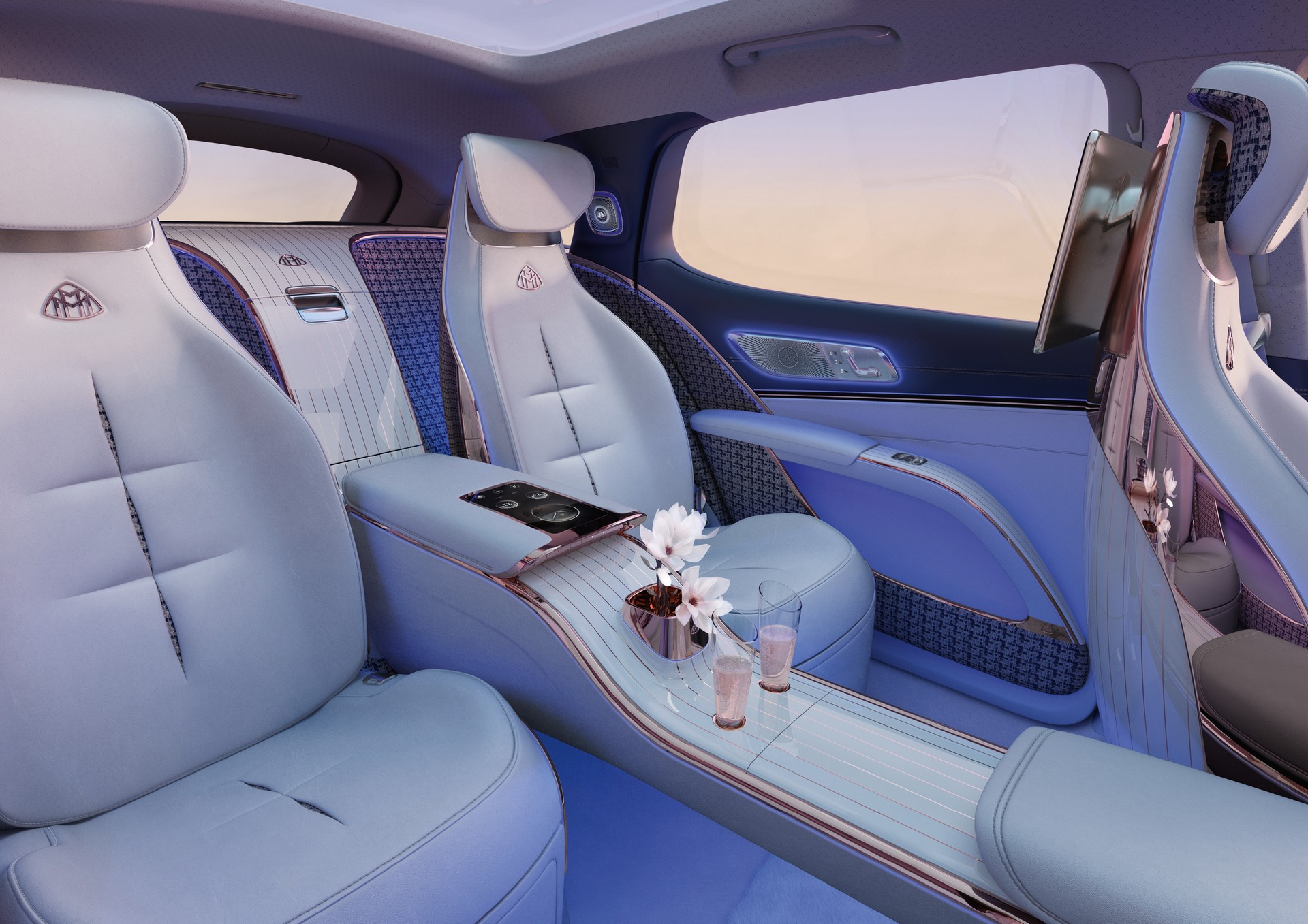 2021 Mercedes-Maybach EQS Concept Interior Rear Seats Wallpapers #14 of 29