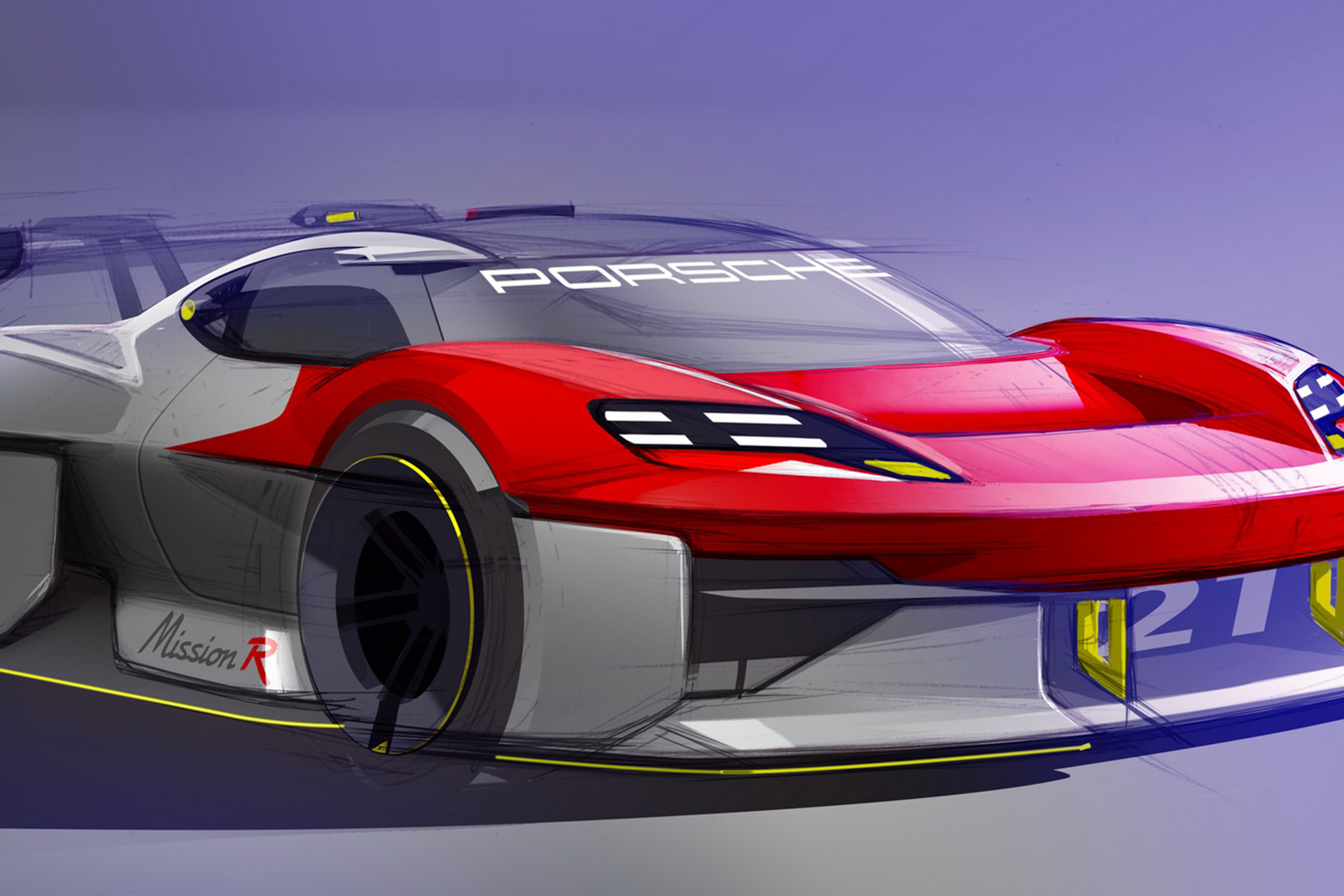 2021 Porsche Mission R Concept Design Sketch Wallpapers #38 of 47