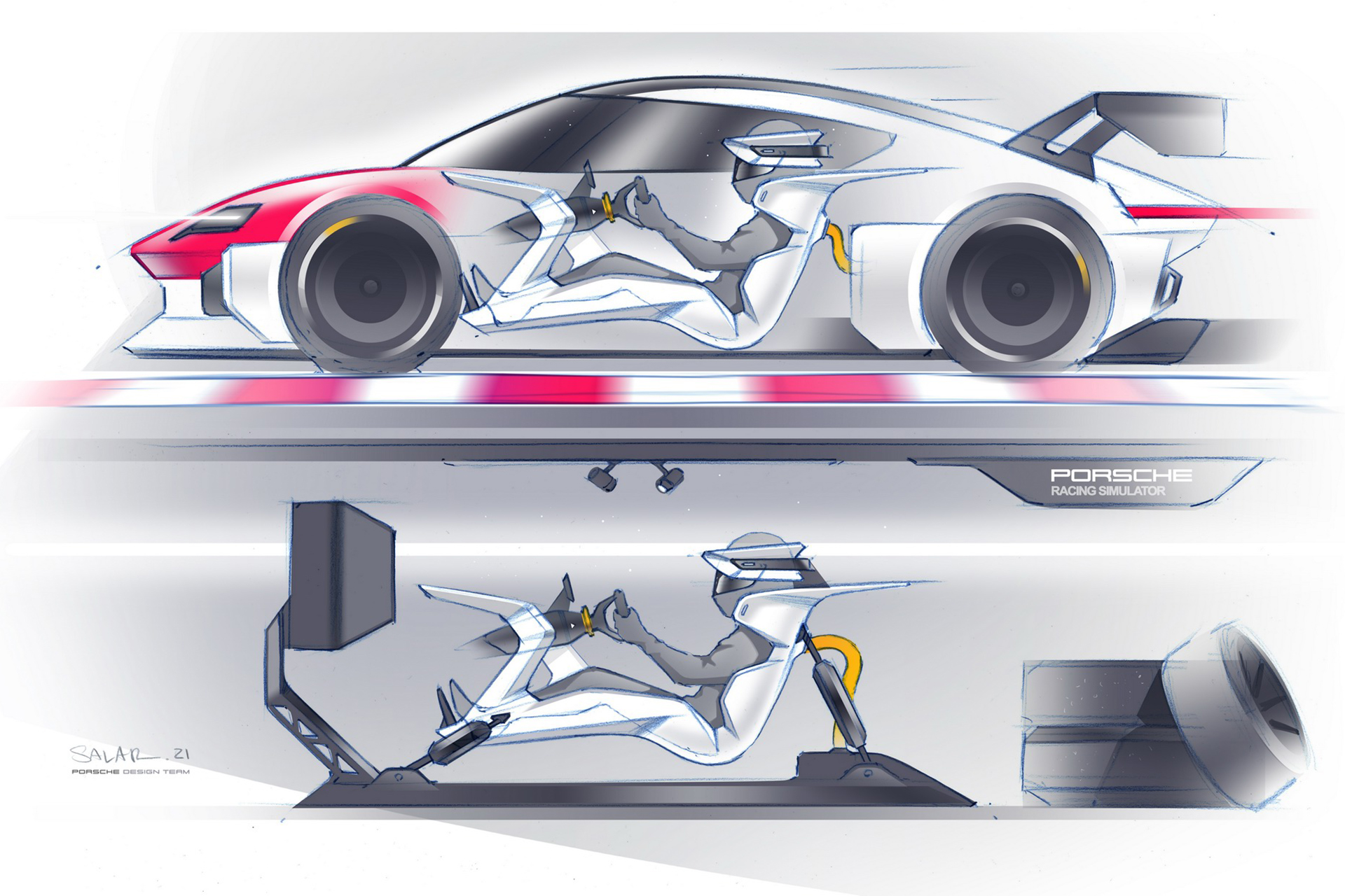 2021 Porsche Mission R Concept Design Sketch Wallpapers #45 of 47
