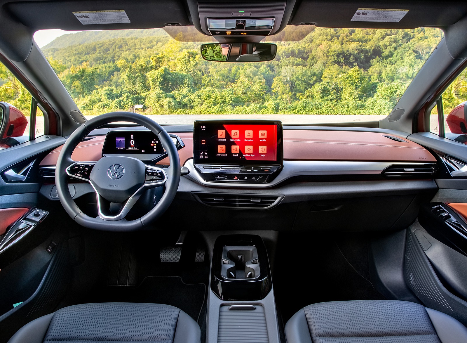 2022 Volkswagen ID.4 AWD Pro S with Gradient Package (US-Spec) Interior Cockpit Wallpapers #33 of 172