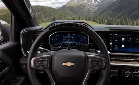 2022 Chevrolet Silverado High Country Interior Steering Wheel Wallpapers 450x275 (4)
