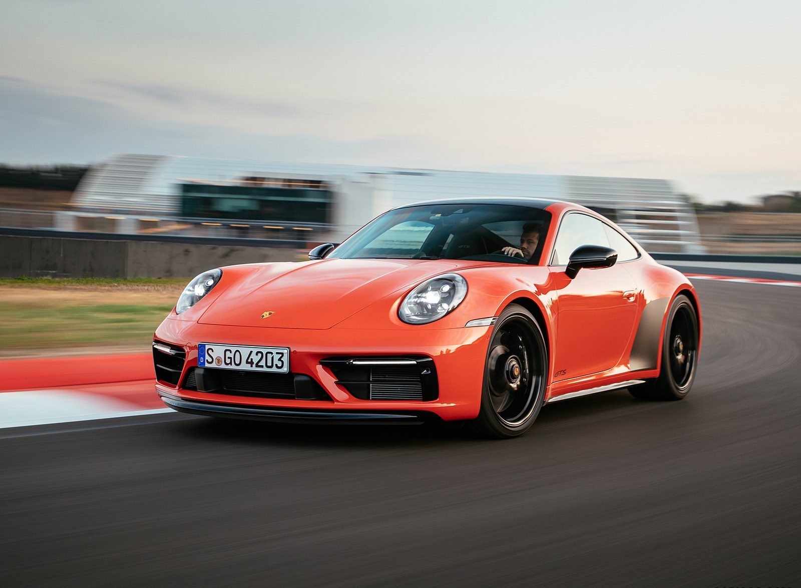 2022 Porsche 911 Carrera 4 GTS (Color: Lava Orange) Front Three-Quarter Wallpapers (1)