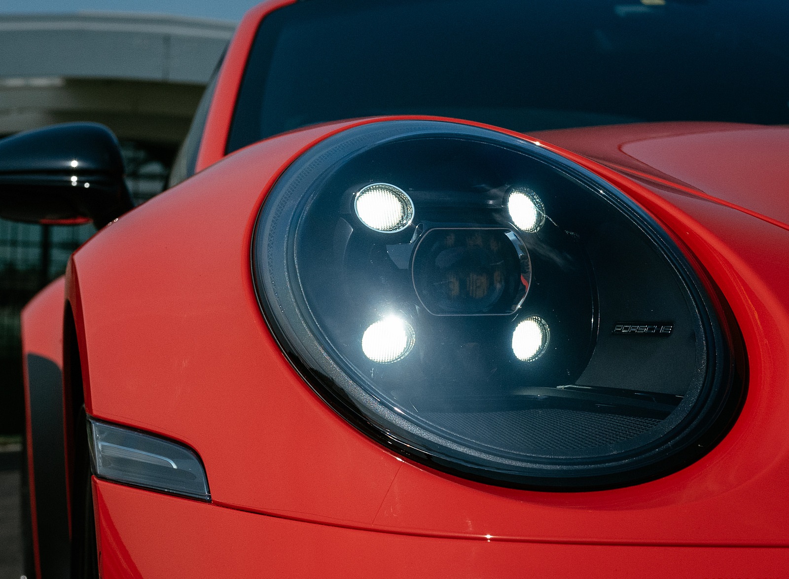 2022 Porsche 911 Carrera 4 GTS (Color: Lava Orange) Headlight Wallpapers #47 of 64