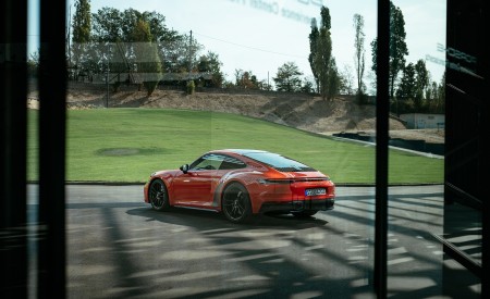 2022 Porsche 911 Carrera 4 GTS (Color: Lava Orange) Rear Three-Quarter Wallpapers 450x275 (43)