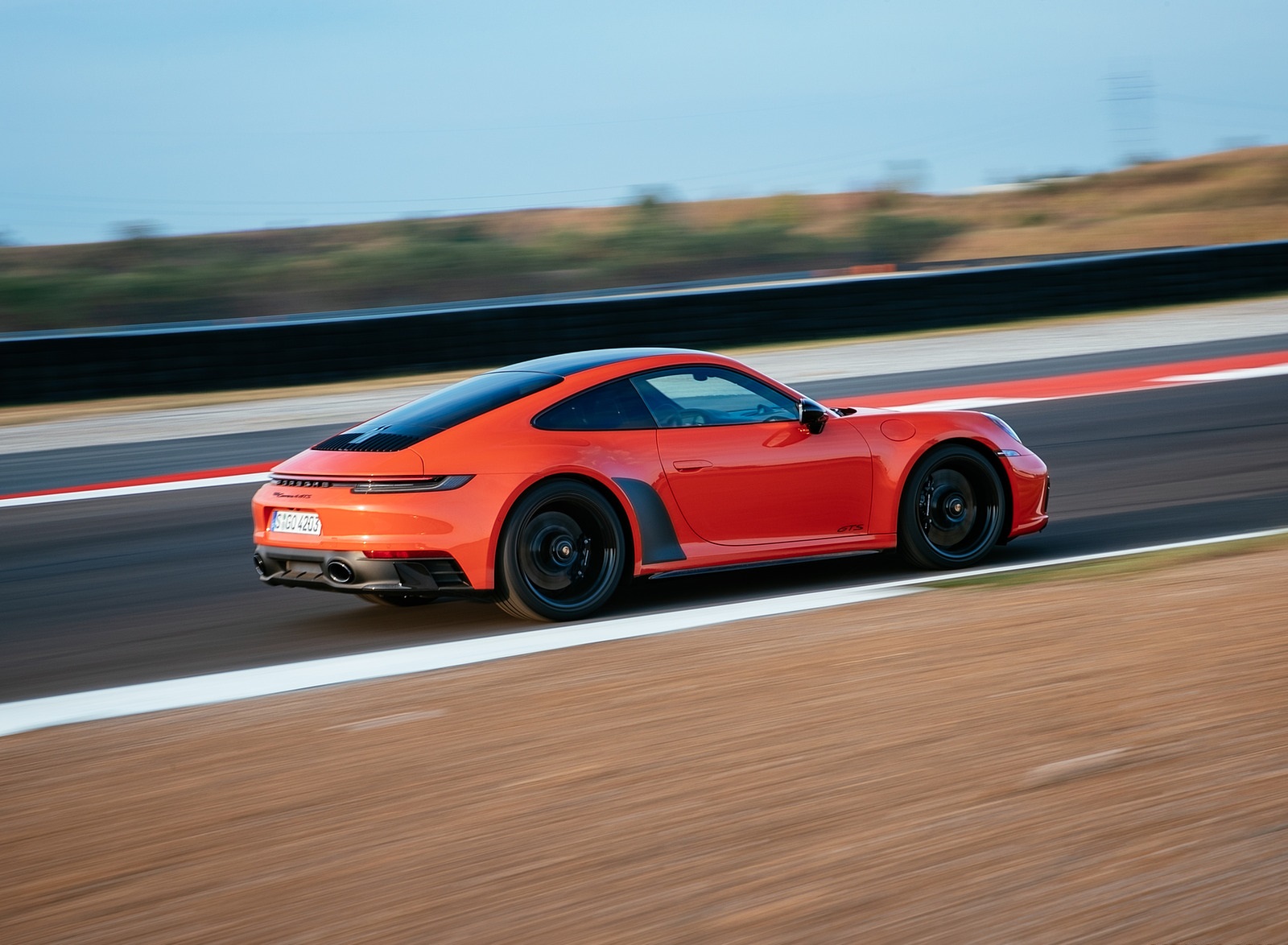 2022 Porsche 911 Carrera 4 GTS (Color: Lava Orange) Rear Three-Quarter Wallpapers #7 of 64