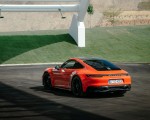 2022 Porsche 911 Carrera 4 GTS (Color: Lava Orange) Rear Three-Quarter Wallpapers 150x120