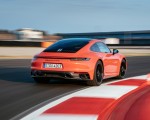 2022 Porsche 911 Carrera 4 GTS (Color: Lava Orange) Rear Three-Quarter Wallpapers 150x120