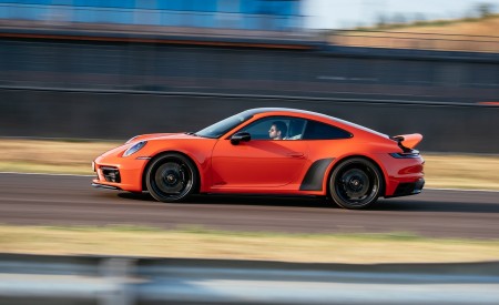 2022 Porsche 911 Carrera 4 GTS (Color: Lava Orange) Side Wallpapers 450x275 (29)