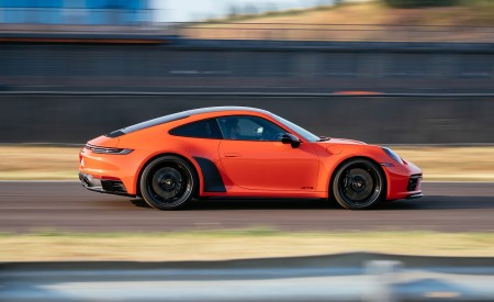 2022 Porsche 911 Carrera 4 GTS (Color: Lava Orange) Side Wallpapers 450x275 (30)