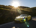 2022 Porsche 911 Carrera GTS Cabriolet (Color: Racing Yellow) Front Three-Quarter Wallpapers 150x120