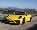 2022 Porsche 911 Carrera GTS Cabriolet (Color: Racing Yellow) Front Three-Quarter Wallpapers 150x120 (1)