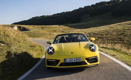 2022 Porsche 911 Carrera GTS Cabriolet (Color: Racing Yellow) Front Wallpapers 450x275 (2)