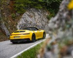 2022 Porsche 911 Carrera GTS Cabriolet (Color: Racing Yellow) Rear Three-Quarter Wallpapers 150x120