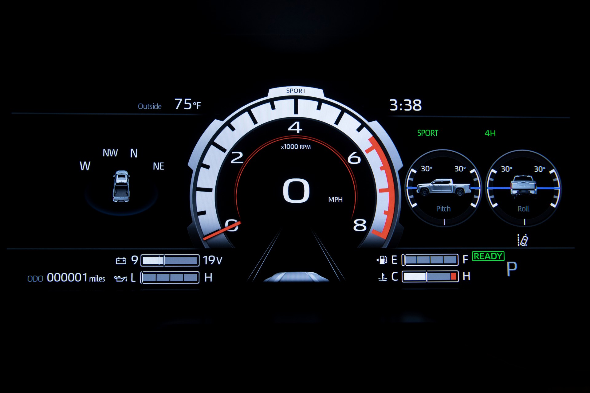 2022 Toyota Tundra TRD Pro Instrument Cluster Wallpapers #74 of 81