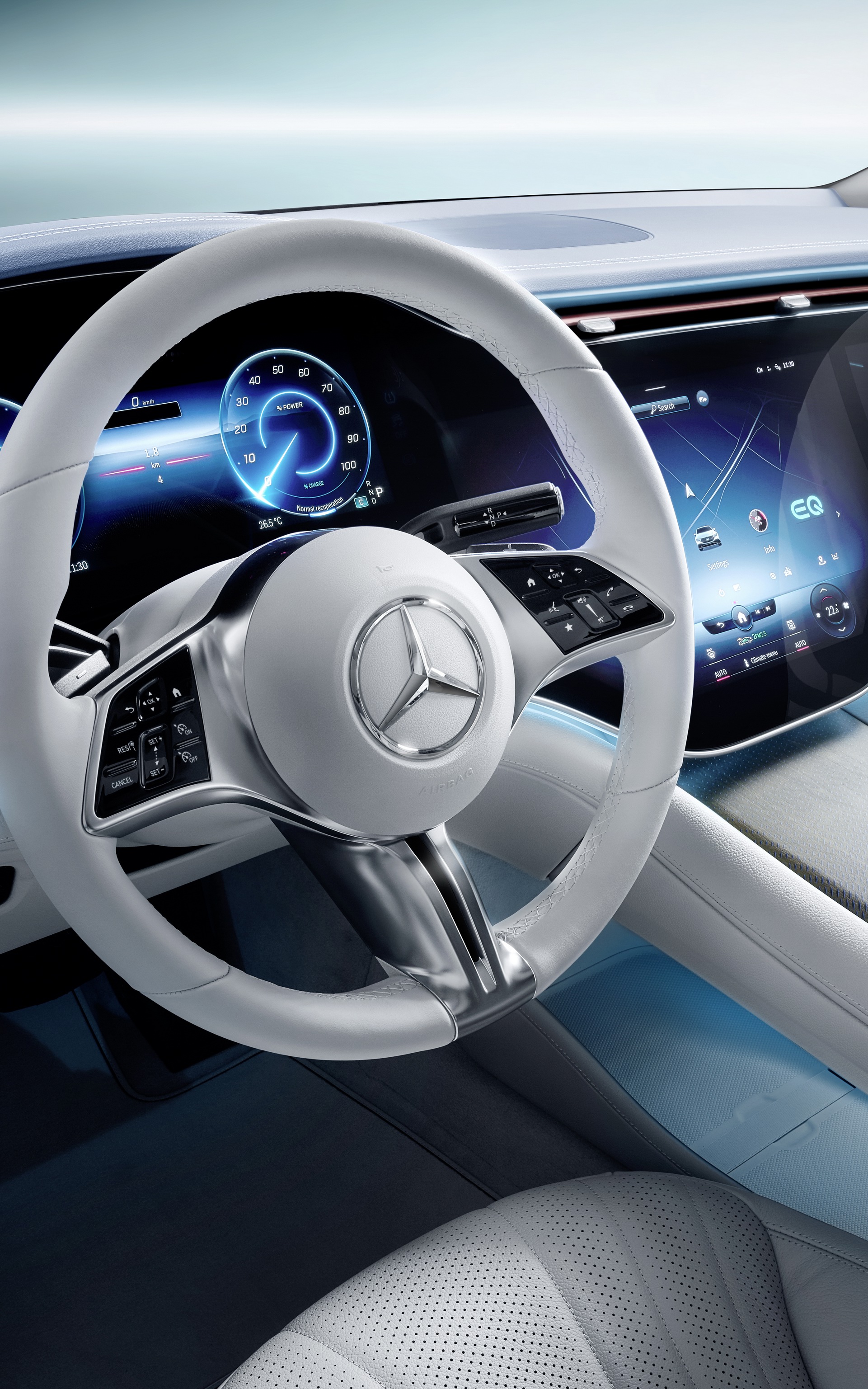 2023 Mercedes-Benz EQE 350 Edition 1 AMG Line Interior Steering Wheel Wallpapers #80 of 101