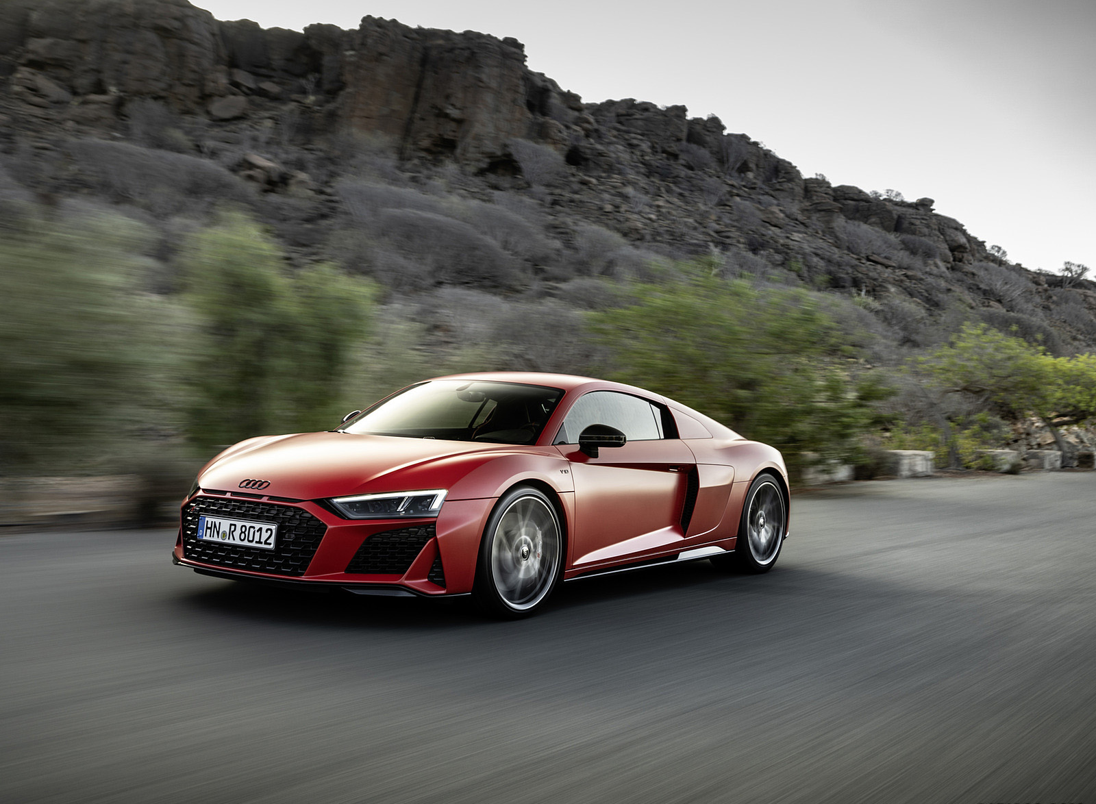 2022 Audi R8 Coupe V10 Performance RWD (Color: Tango Red) Front Three-Quarter Wallpapers #18 of 163