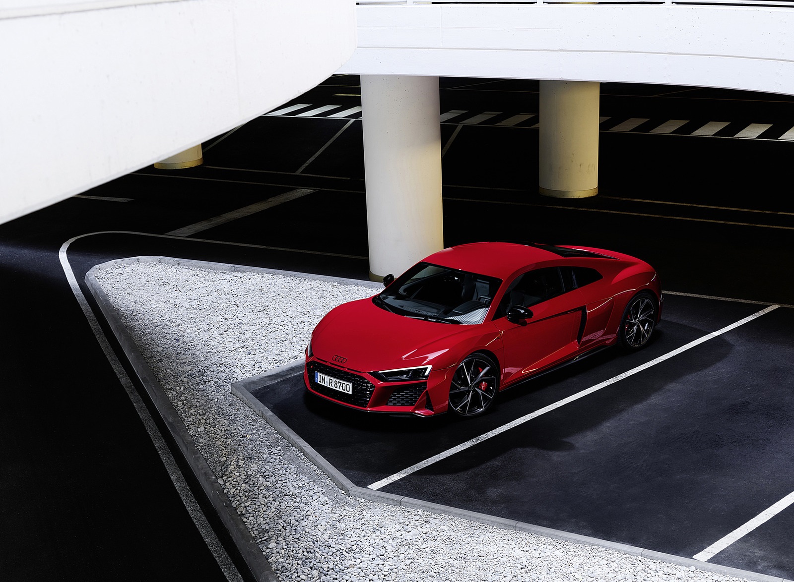 2022 Audi R8 Coupe V10 Performance RWD (Color: Tango Red) Front Three-Quarter Wallpapers #4 of 163