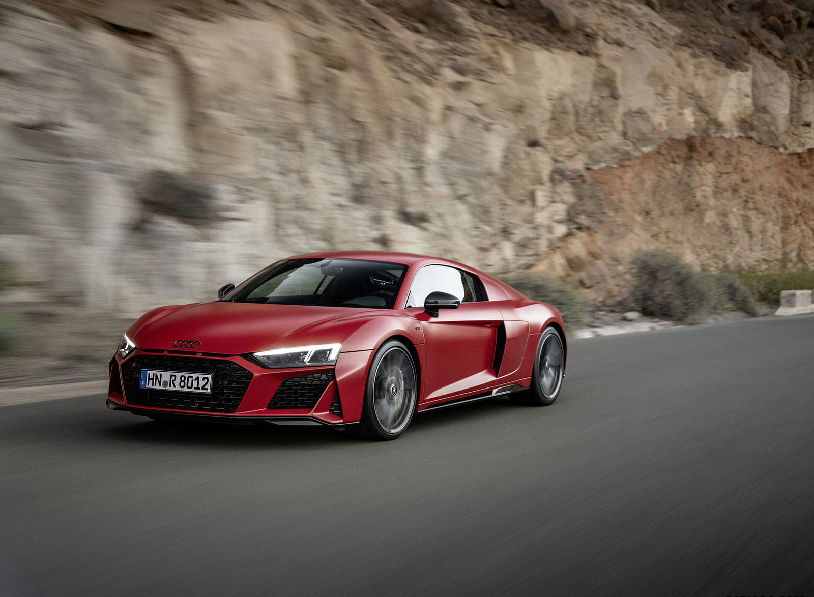 2022 Audi R8 Coupe V10 Performance RWD (Color: Tango Red) Front Three-Quarter Wallpapers #19 of 163