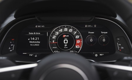 2022 Audi R8 Coupe V10 Performance RWD (UK-Spec) Digital Instrument Cluster Wallpapers 450x275 (128)