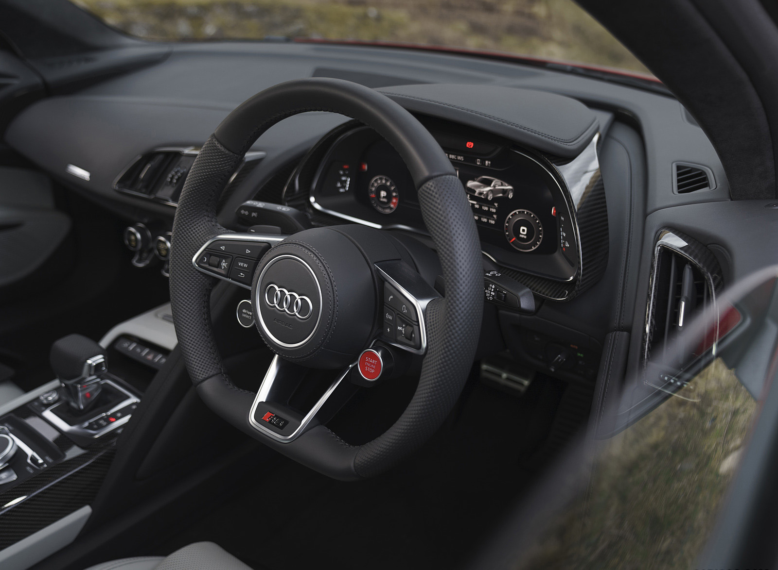 2022 Audi R8 Coupe V10 Performance RWD (UK-Spec) Interior Steering Wheel Wallpapers #138 of 163